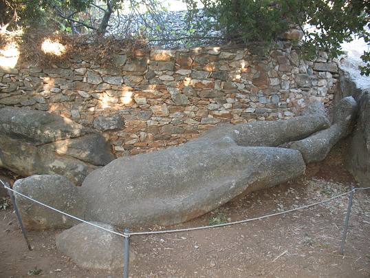 Kouros Melanes Naxos Island Greece