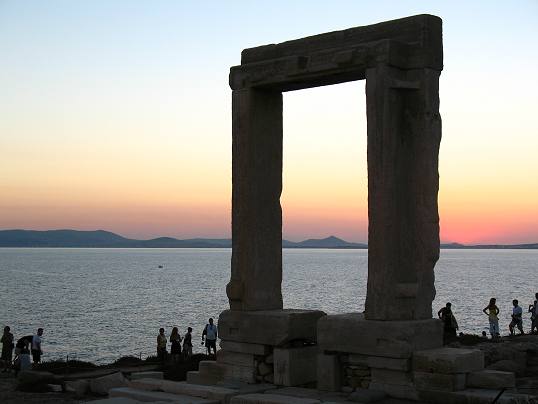 Portara in Naxos Town (Hora) Greece